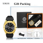 Mens Cigarette Lighter Watch Creative Flameless USB Charging