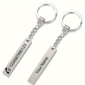 Personalized Stainless Steel Keychain