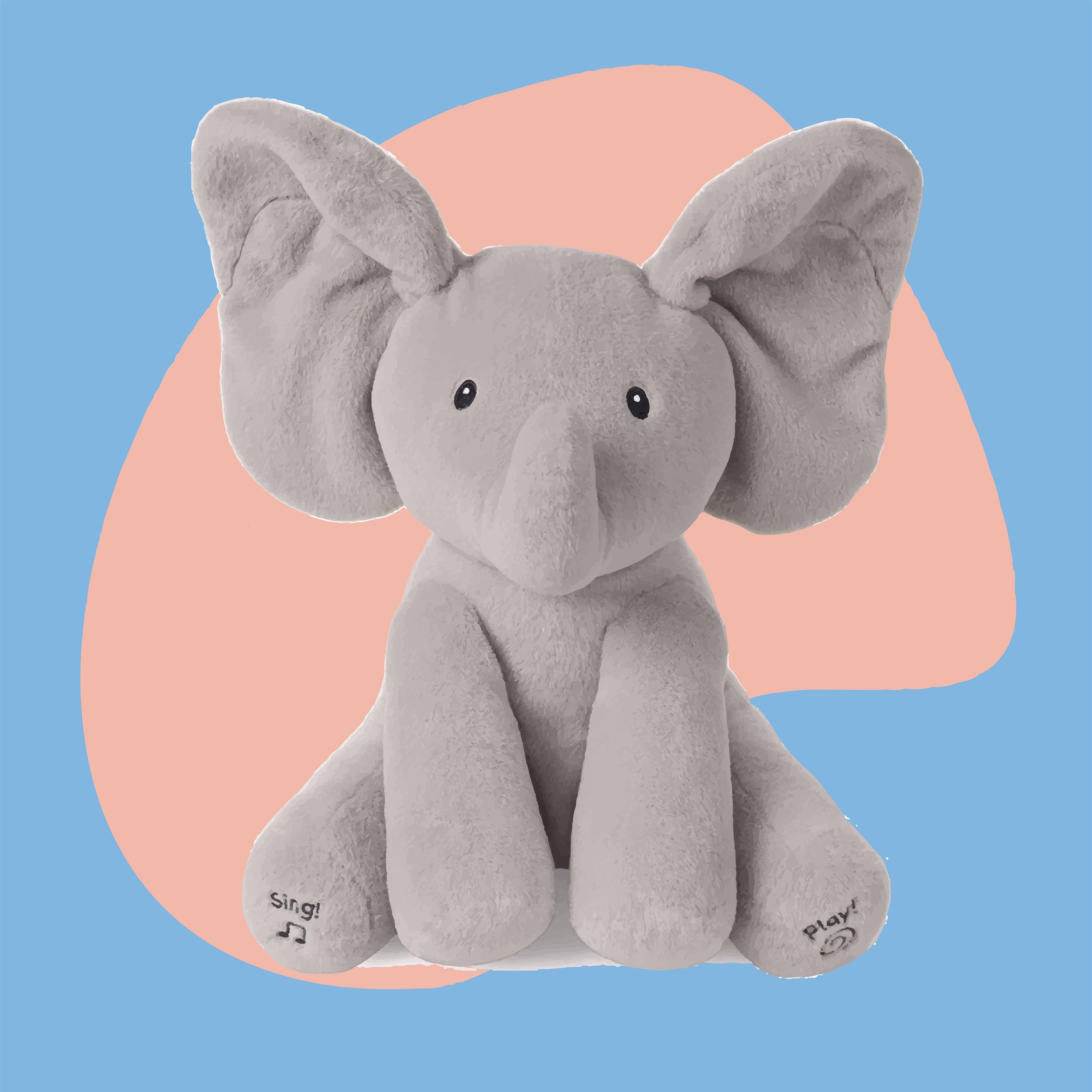 Baby Peek A Boo Animated Singing Elephant