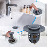 TravelTopp 2-in-1 Universal Drain Stopper