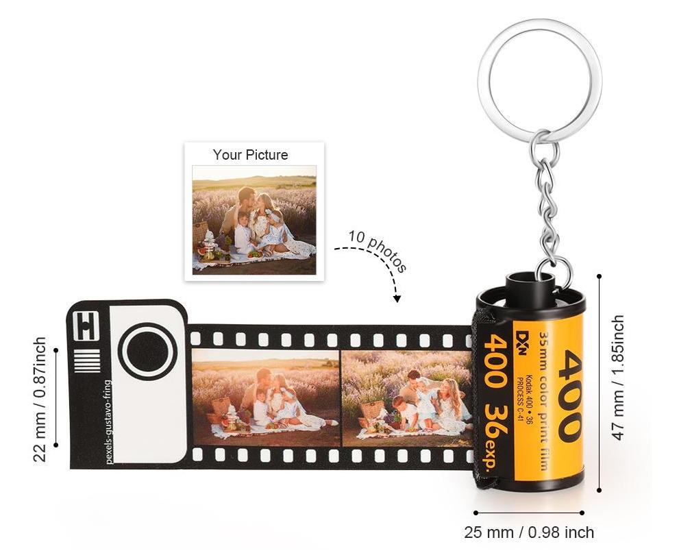 Personalized Film Roll Keychain