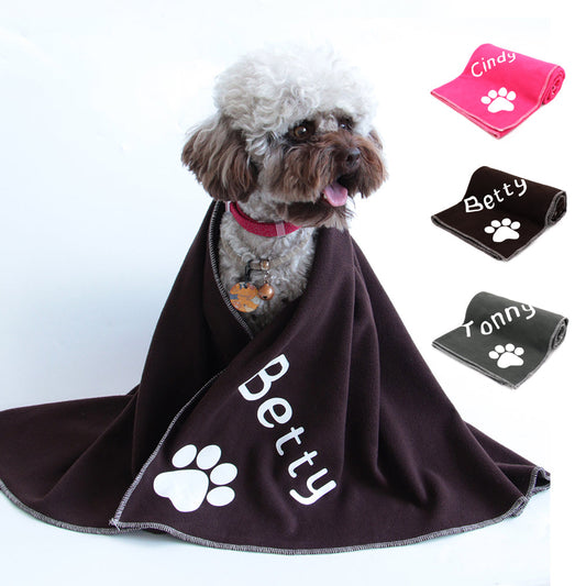 Personalized Soft Blanket Bed Mat for Dogs Puppy Cat Cushion Sleeping Cover Pad