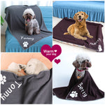 Personalized Soft Blanket Bed Mat for Dogs Puppy Cat Cushion Sleeping Cover Pad