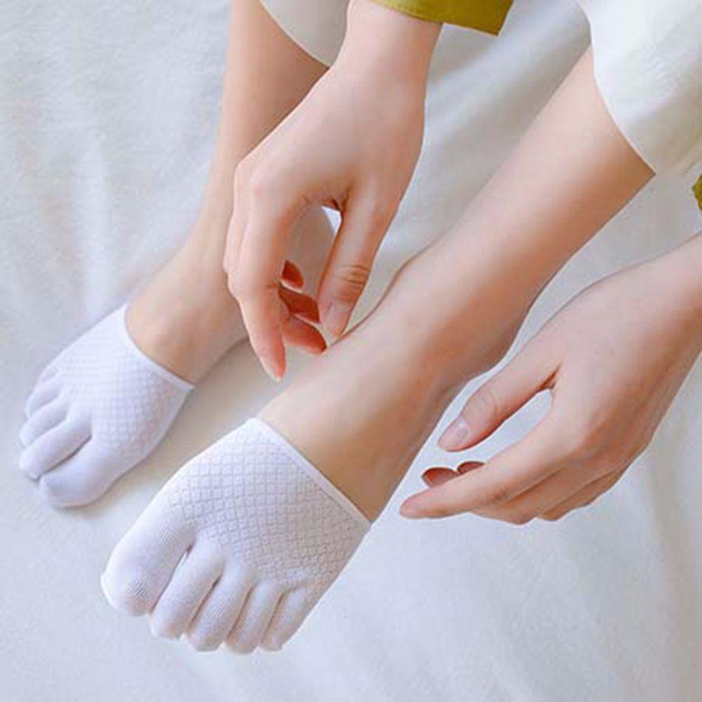 Women Socks Sponge Silicone Anti-slip Lining Open Toe Heelless Liner Sock Invisible Forefoot Cushion