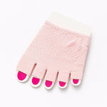 Women Socks Sponge Silicone Anti-slip Lining Open Toe Heelless Liner Sock Invisible Forefoot Cushion