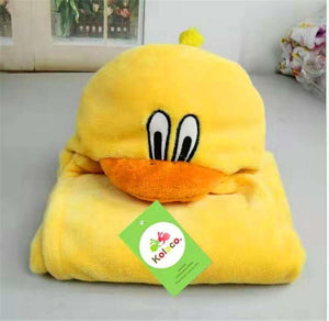 Baby Hug Blankets Newborn Swaddling Soft Fleece Swaddle Wrap Blanket Kids Cartoonthicken Cocoon Towel Bedding For 0-24 Months