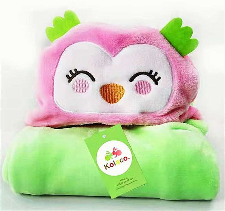 Baby Hug Blankets Newborn Swaddling Soft Fleece Swaddle Wrap Blanket Kids Cartoonthicken Cocoon Towel Bedding For 0-24 Months