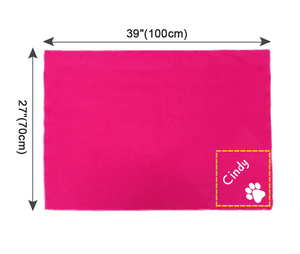 Personalized Soft Blanket Bed Mat for Dogs Puppy Cat Cushion Sleeping Cover Pad