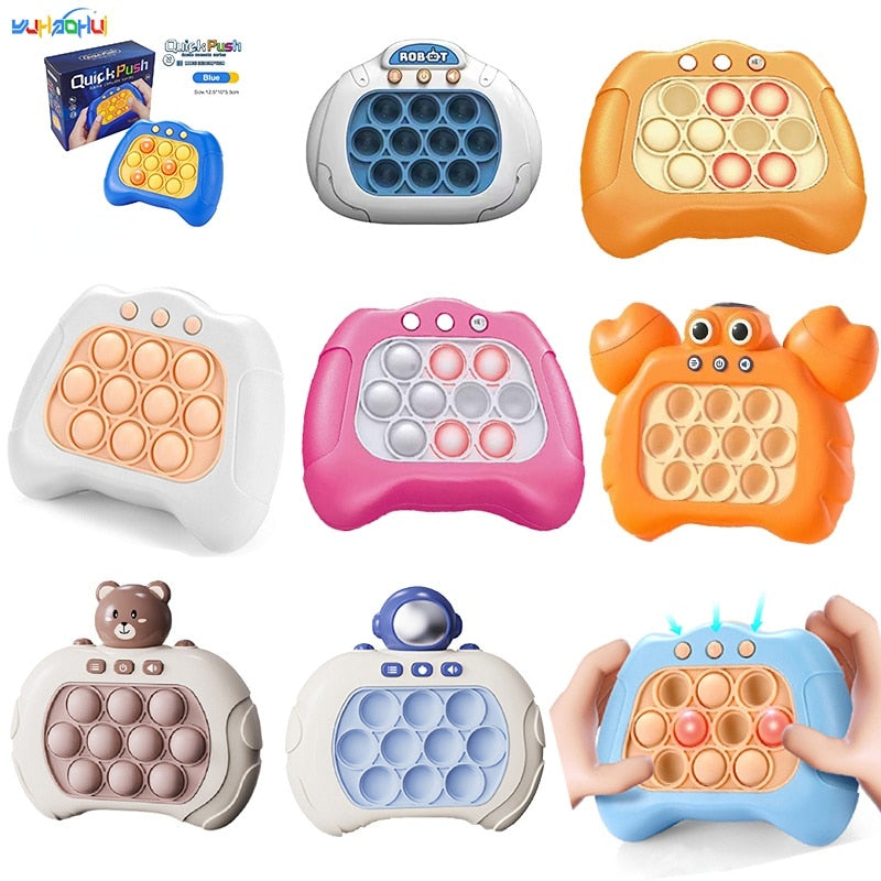 New Pop Quick Push Bubbles Game Console Series Toys