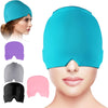 Form Fitting Gel Ice Headache Migraine Relief Hat Cold Compress Therapy Cap