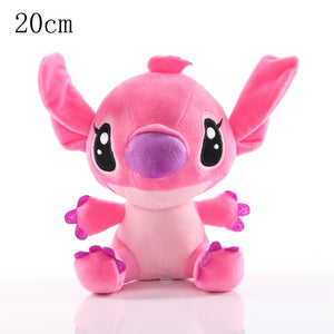 20cm Disney Lilo &amp; Stitch Couple Models Cartoon Stuffed Plush Dolls Anime Plush Baby Toys Pendant Toys Kawaii Kids Birthday Gift