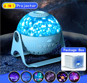 LED Star Projector Night Light 6 in 1 Planetarium