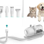 Pet Grooming Kit & Vacuum Suction with 5 Proven Grooming Tools for Dogs Cats or Other Animals