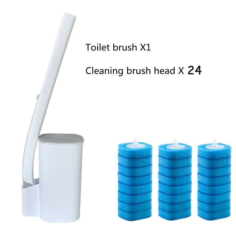 Disposable Toilet Cleaning Flushable Refill Fresh Brush