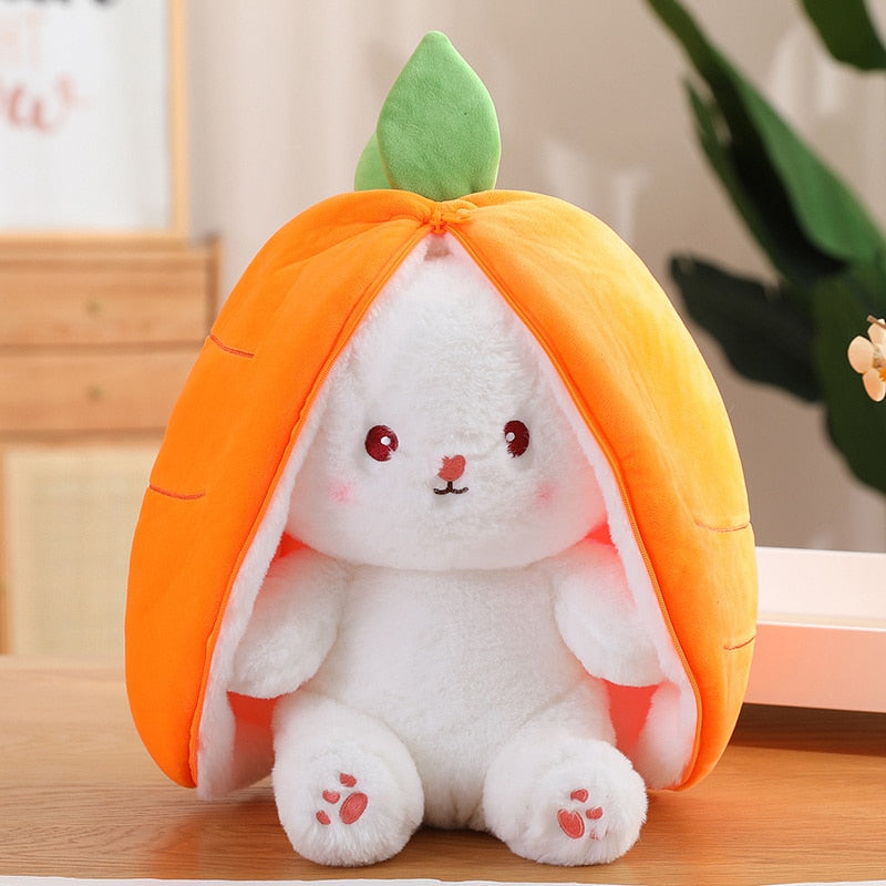 Carrot Rabbit Plush Toy Stuffed Soft Bunny