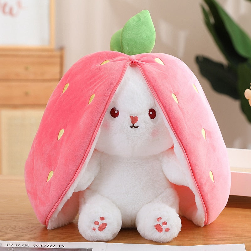 Carrot Rabbit Plush Toy Stuffed Soft Bunny