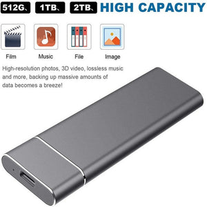 USB 3.1  4TB 8TB High Speed Solid State Mobile External SSD Hard Drive Disk