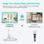 Pet Grooming Kit & Vacuum Suction with 5 Proven Grooming Tools for Dogs Cats or Other Animals