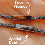 COUPLES ENGRAVED BRACELET SET