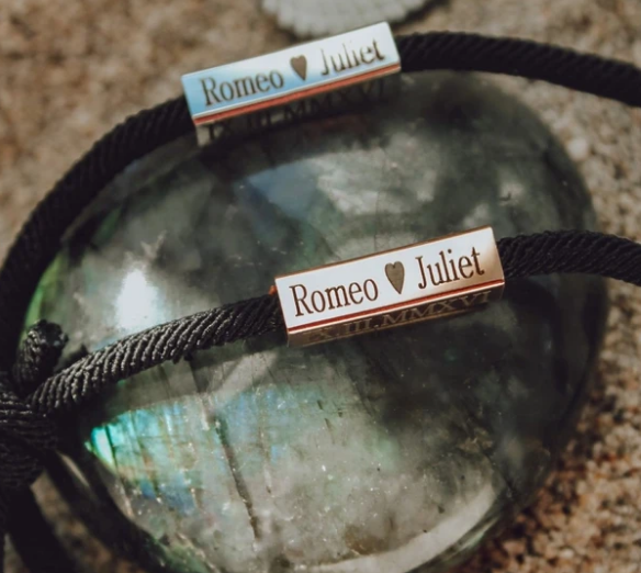 COUPLES ENGRAVED BRACELET SET