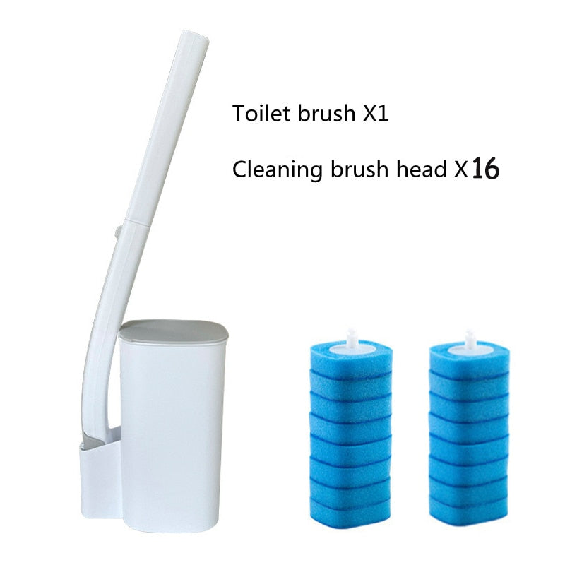 Disposable Toilet Cleaning Flushable Refill Fresh Brush