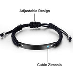 Personalized Rope Bracelets with Custom Engraving