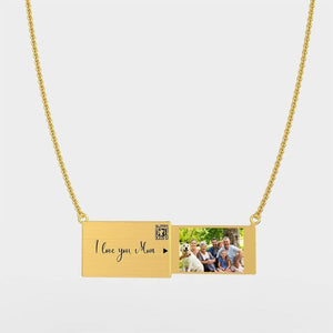 Personalized envelope necklace