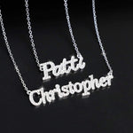 Christmas Gift Personalized Shiny Diamond Name Necklace Sparkling Necklace MelodyNecklace