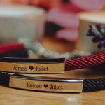 Personalized Couple Bracelets Plus Magnets