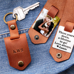 Personalized Photo Leather Keychain