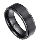 Engraved Promise Ring Titanium