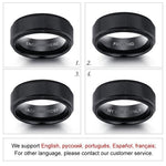 Engraved Promise Ring Titanium