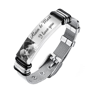 Personalized photo bracelet