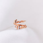 Personalized Double Name Ring - Itty Bittie