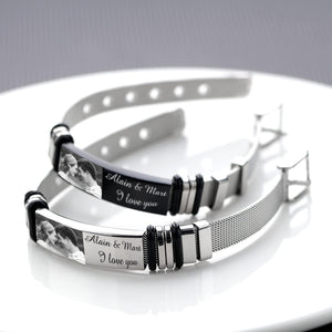 Personalized photo bracelet