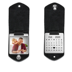 Personalized Leather Keychain With Picture and Calendar