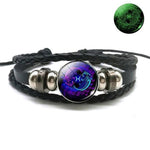 Luminous Zodiac Leather Bracelet-Sevenedge Perfect Gifts