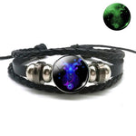 Luminous Zodiac Leather Bracelet-Sevenedge Perfect Gifts