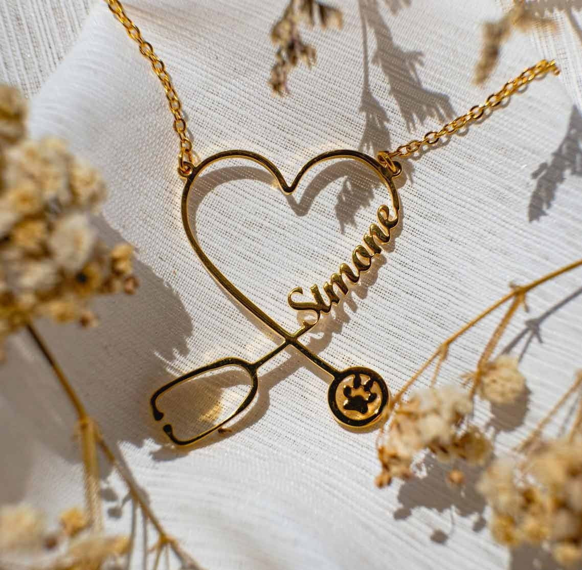 Personalized Stethoscope Necklace