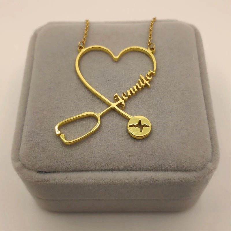 Personalized Stethoscope Necklace