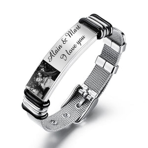 Personalized photo bracelet