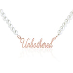 Name Necklace Pearl Chain