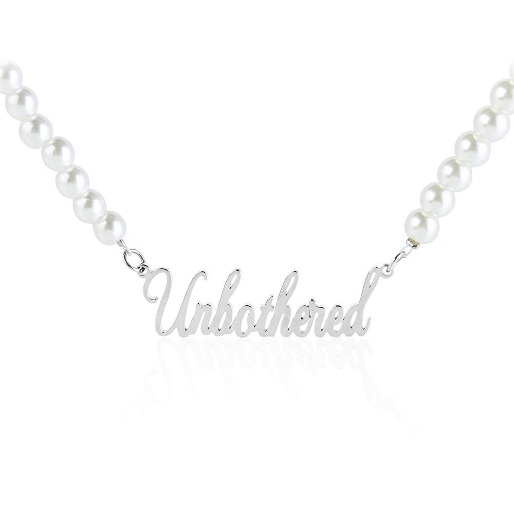 Name Necklace Pearl Chain