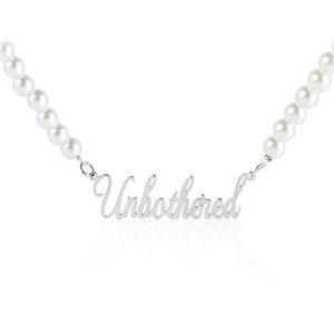 Name Necklace Pearl Chain